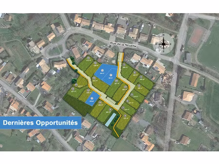 vente terrain 334 m² corcoué-sur-logne (44650)