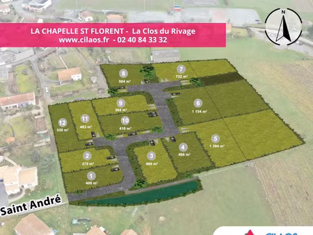 vente terrain 403 m² mauges-sur-loire (49410)