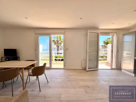palavas-les-flots f4 vue mer  balcon et double parking