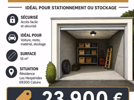 vente garage 16 m² caluire-et-cuire (69300)