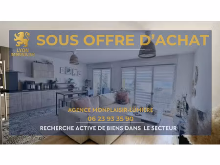 vente appartement 4 pièces 76 m² mions (69780)