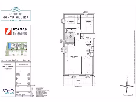 location appartement 4 pièces 84 m² à chasselay (69380)