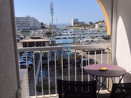 carnon joli studio vue mer  24m2 avec parking 