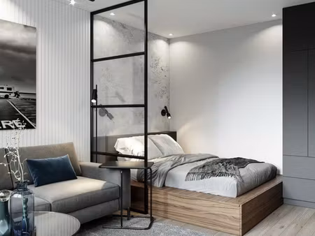 studio lumineux avec emplacement privilégié