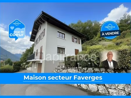 maison avec 2 appartements indépendants + sous-sol complet – secteur faverges (74)