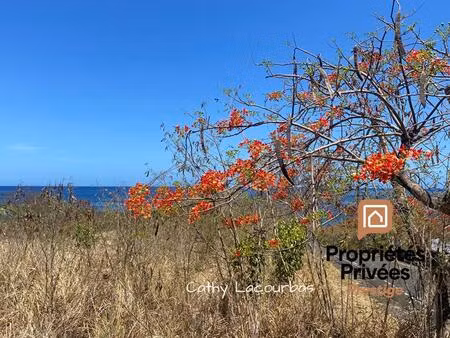 exclusivité : terrain touristique avec vue mer exceptionnelle  bouillante-guadeloupe