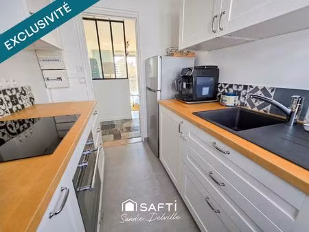 appartement 4 pièces- 3 chambres- 65m²- cave- tennis