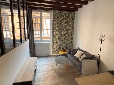 loue t1bis meublé 33m2 rouen centre historique