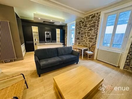 quartier bas fauriel/st roch t4 meublé avec terrasse