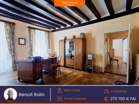 maison bourgeoise du xixe siècle au cœur de saint-calais