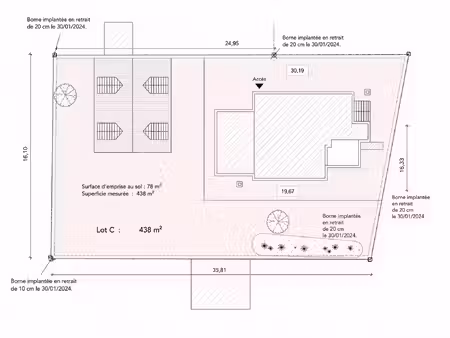 terrain à vendre yermenonville 438m2 55 000€