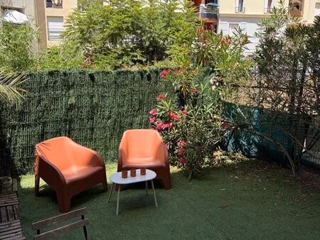 studio 30 m² meublé et jardin 25m2– port marianne / rives du lez – montpellier