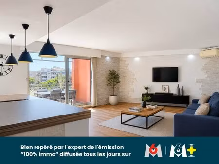 4 pièces de 106 m² sdm3663 dernier étage rénovation haut de gamme domaine des palmiers