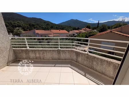 sorède - appartement t3 avec terrasse et garage