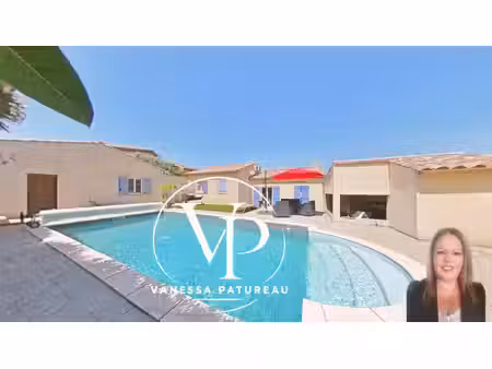 maison ouveillan 4 pièce(s) 90 m2  piscine  garage