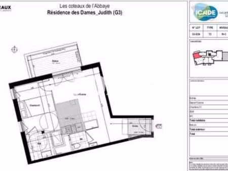 location appartement 2 pièces à caen (14000) : à louer 2 pièces / 45m² caen
