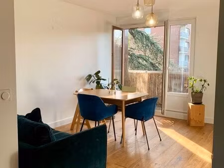 t3 meublé familial paris 19e - balcon plein sud  sans vis-à-vis  lumineux et calme