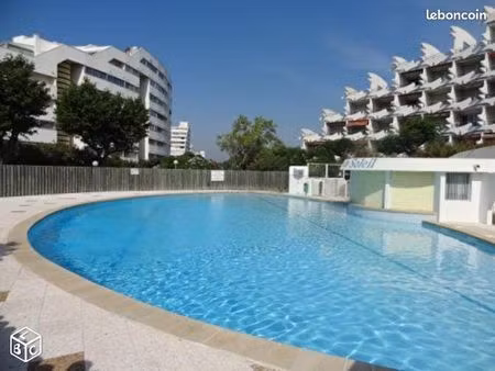 studio la grande motte - soleil - quartier couchant - piscine - de septembre à juin