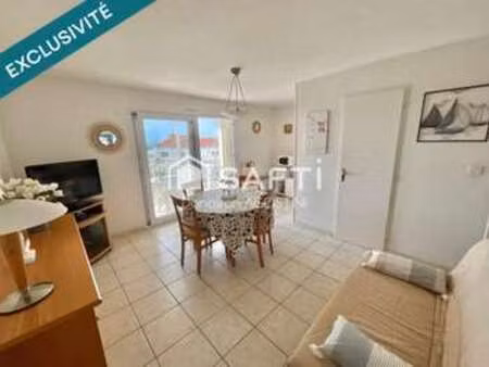 vente appartement 3 pièces bord de mer à la tranche-sur-mer (85360) : à vendre 3 pièces bo