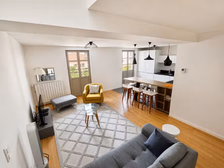 st jean de luz plein centre - appartement t4 meuble