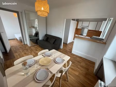 t2 meublé étudiant 31 m² – bord de mer – parking – septembre à juin