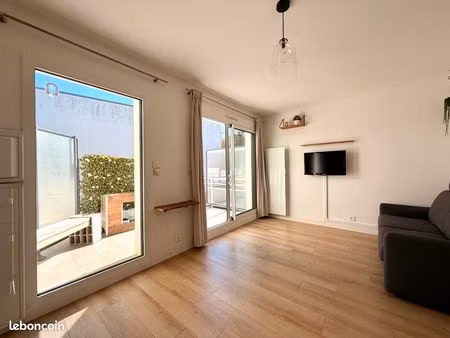 location annuelle studio 27m2 avec balcon