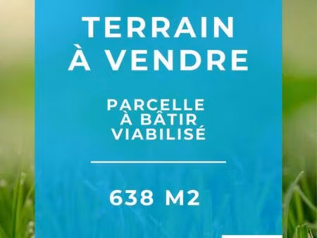terrain constructible viabilisé à vendre