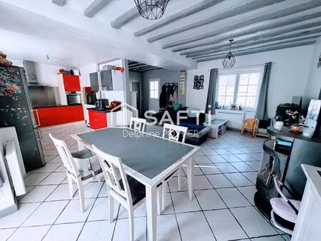 maison 3 chambres  terrain clos