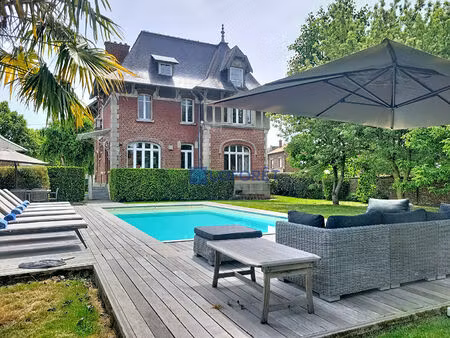 maison bourgeoise de prestige   309 m²   jardin arbore   piscine & sauna flavy-le-martel (