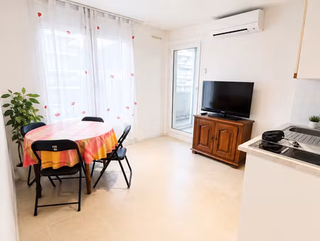 2p de 26 36m2 + loggia de 6.21m2 fermée + parking en sous-so