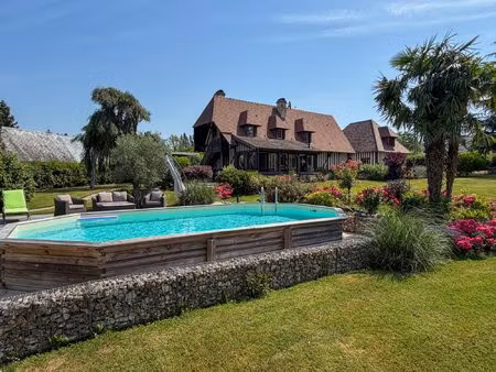 demeure normande lebas avec piscine chauffée et vue degagée