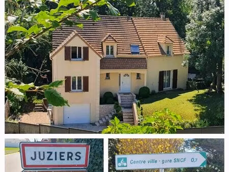 rare sur le secteur – haut de juziers – maison familiale 165 m² sans vis-à-vis  terrain 90