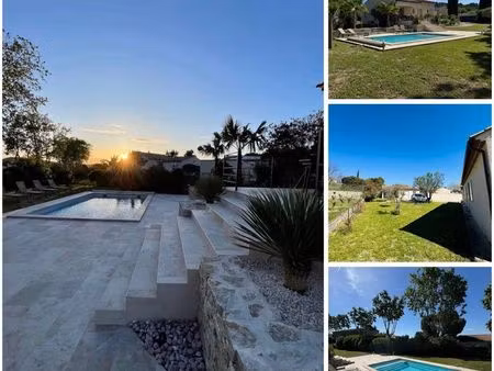 villa de plain-pied avec piscine à nages-et-solorgues
