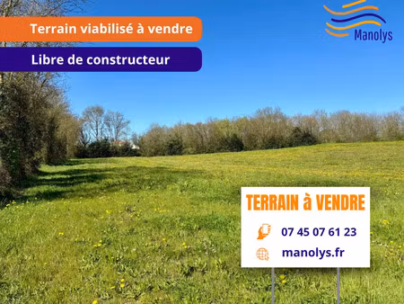vente terrain 347 m² le thou (17290)