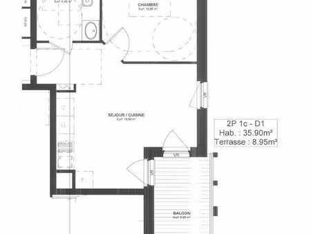location appartement 2 pièces 35m² strasbourg 67200