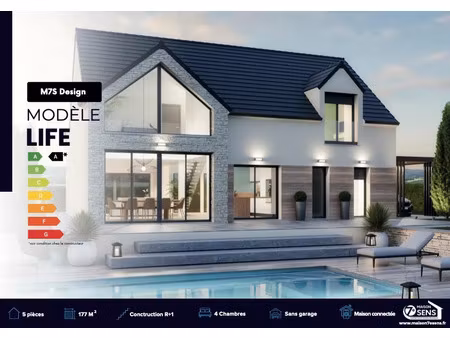 vente maison neuve 5 pièces 177 m² à veneux-les-sablons (77250)  533 366 €