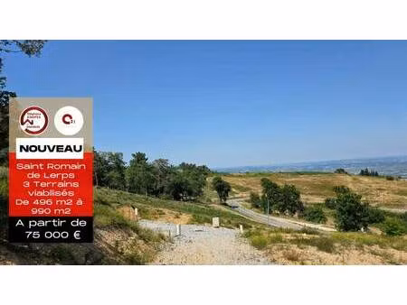 terrain constructible viabilisé à vendre