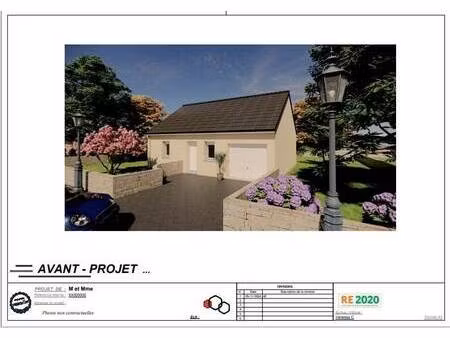 terrain avec maison neuve à vendre