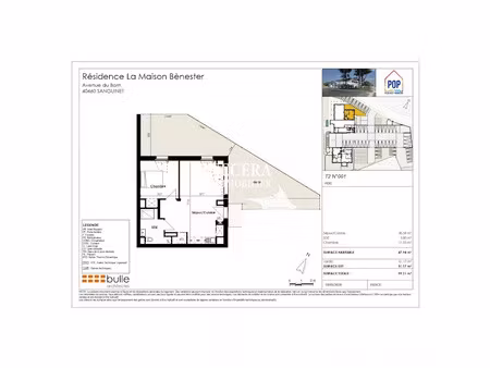 vente appartement 2 pièces 48.97 m² à sanguinet (40460)  191 000 €