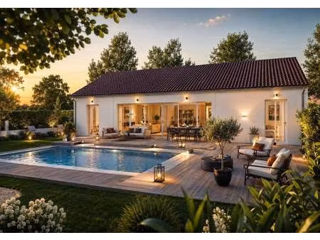 terrain avec maison neuve à vendre
