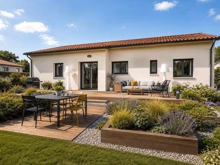 terrain avec maison neuve à vendre