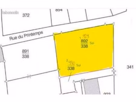 terrain constructible à vendre