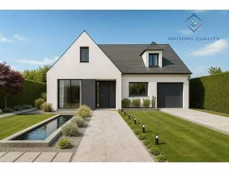 terrain avec maison neuve à vendre