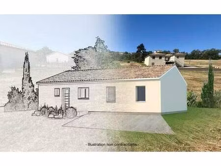 terrain avec maison neuve à vendre