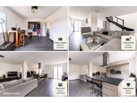 maison contemporaine 125 m² – résidence privée et sécurisée – secteur recherché de vaulx-e