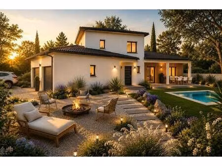 terrain avec maison neuve à vendre
