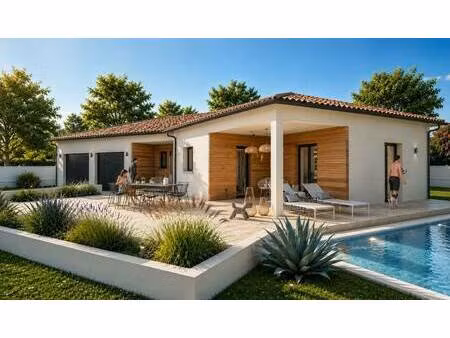 terrain avec maison neuve à vendre