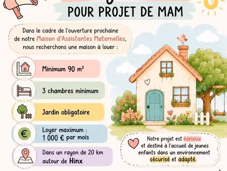 recherche maison pour mam