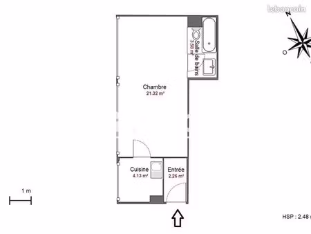 studio 1 pièce 31 m²