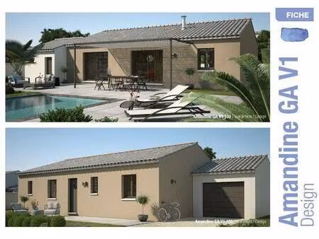 terrain avec maison neuve à vendre